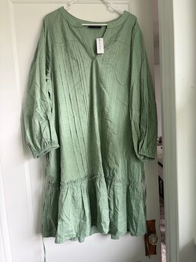 Lane Bryant Mint Green Cotton Dress